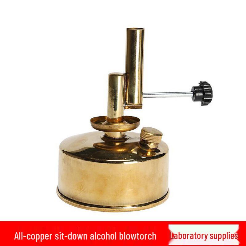 Wall-Mounted Full Copper Alcohol Blowtorch for Lab Heating Experiments