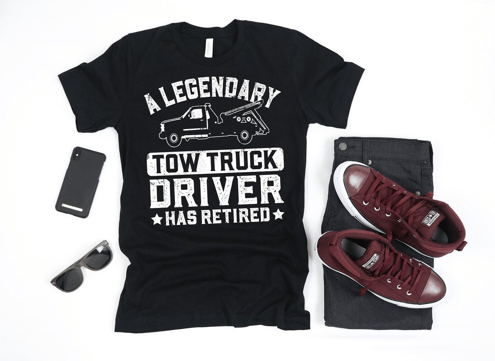 Tow Truck Driver Retirement Party Retired | T-Shirt | Tank Top | T-shirt | T-shirt |T-shirt | Apparel Gift 4XL