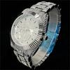 MISSFOX Mens Quartz Watch Hip Hop Bling Wrist 30M Waterproof