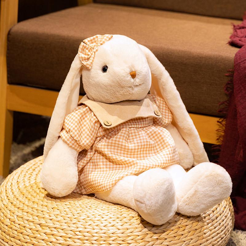 

Милая плюшевая игрушка Зайчик Лили с длинными ушами - Подарок для малыша и тряпичная кукла 55 cm