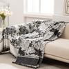 Black and White Chenille Jacquard Sofa Towel Four Seasons Universal Sofa Cover Cloth Whole All Wrapped Cover Cover Full-Cover Sofa Cushion