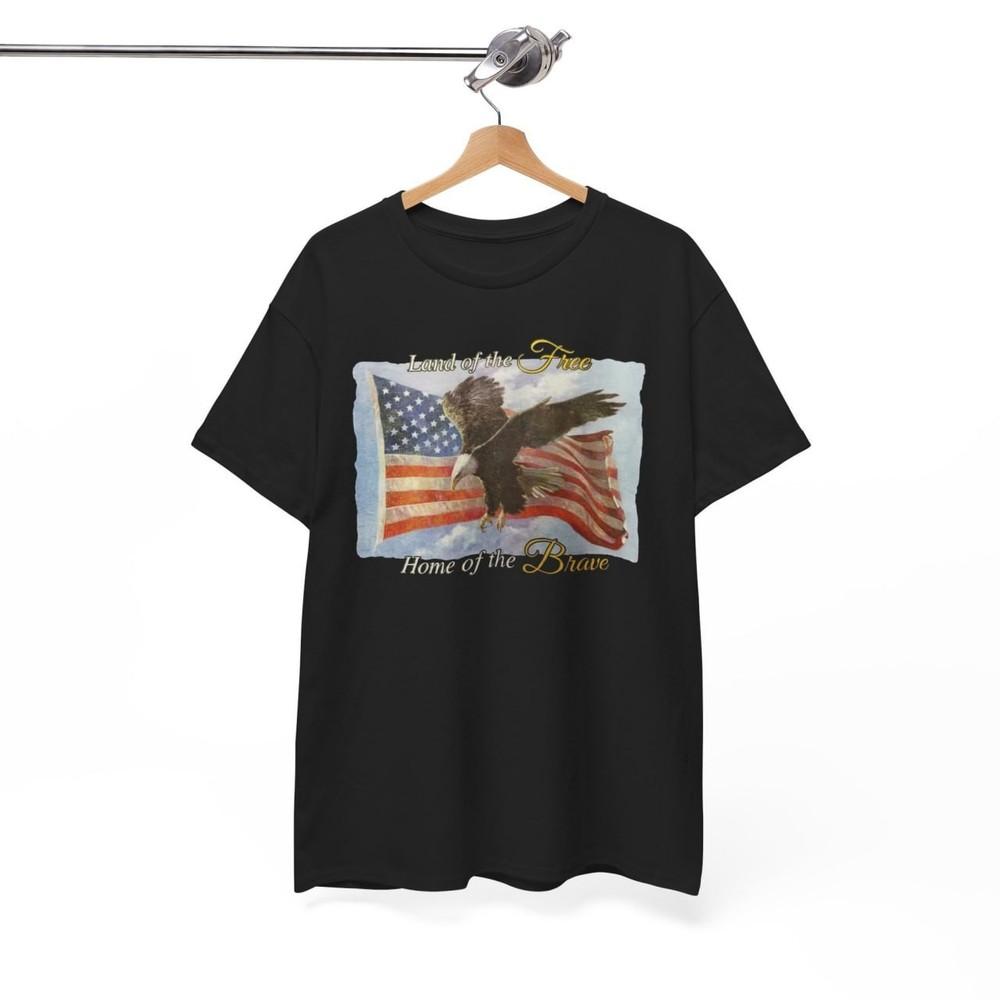 

American Pride TShirt – Bald Eagle with USA Flag Print Unisex Sizes Unisex T-Shirt XXXXL