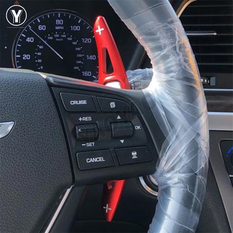 Paddle Shifter For Hyundai Genesis DH 2014 2015 2016 2017 G80 2018 2019 2020 Aluminum  Steering Wheel Shift Paddle Extension