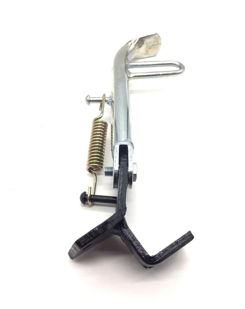 Chrome-plated Side Stand for Suzuki Address V100 CE11A, CE13A, and AG100 Scooters. Universal Fit. Custom Motorcycle Parts.