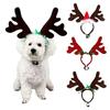 Holiday Pet Headpiece Reindeers Style Soft Ear Regulable Dog Accessory For Christmas Photography