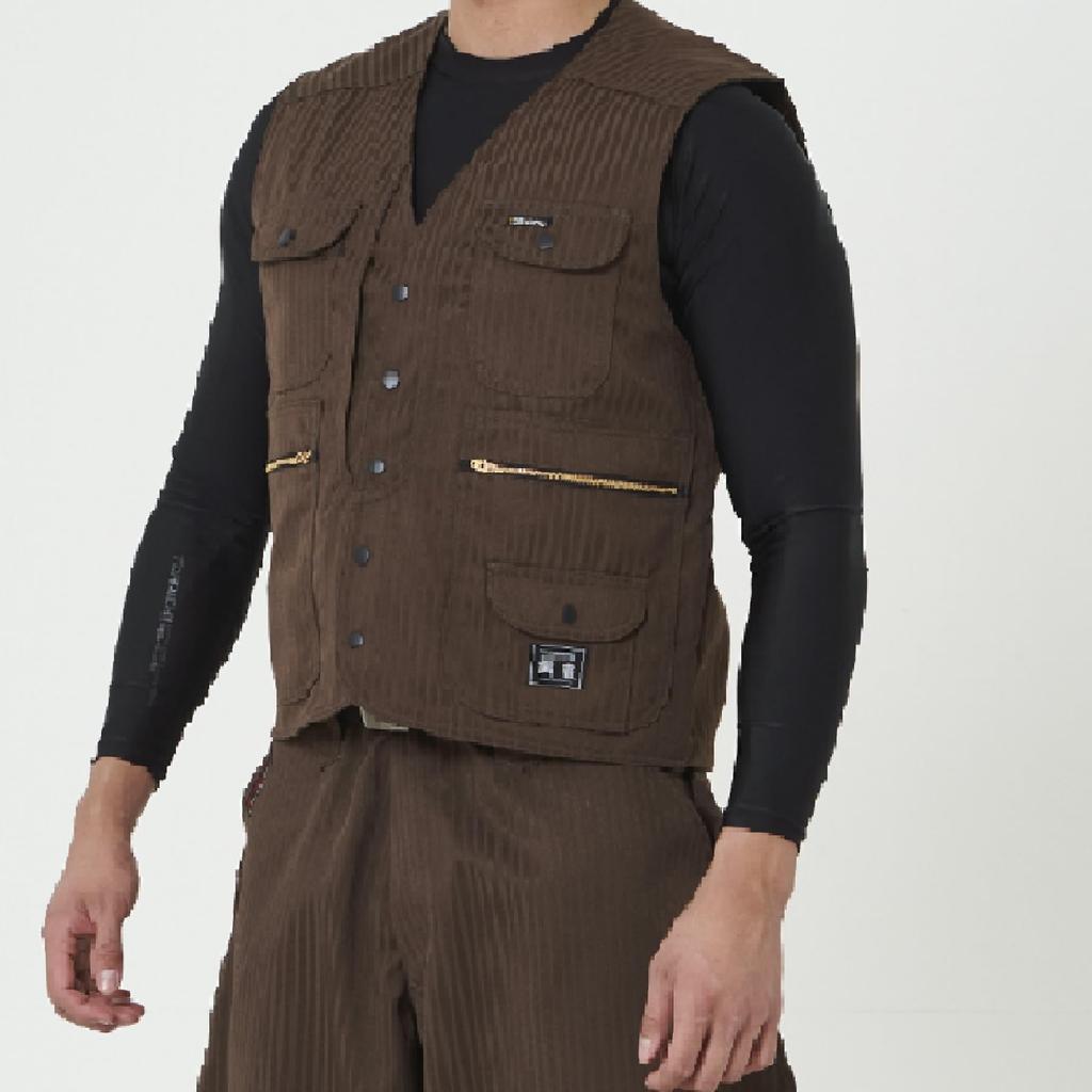 Series Vest and Cargo Pants Set Tobi LL x Sumi Gray [Toraichi] Toraichi/7160 (7160s611219) Workwear, Nikkapokka, Toraichi, Clothing, LL, 77