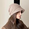 Ear Protection Knited Beanie Velvet Wool Pullover Hat Breathable Pile Cap  Winter Autumn