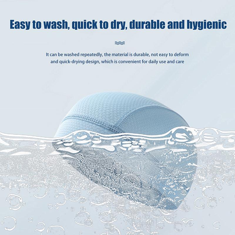 Unisex Cycling Cap Quick Dry Breathable Mesh Moisture Wicking Under Helmet Beanie Inner Lined Dome Summer Simple Sport Cap