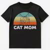 Retro Stijl Katten Mama T-shirt Cadeau Voor Kattenliefhebber Unisex T-shirt