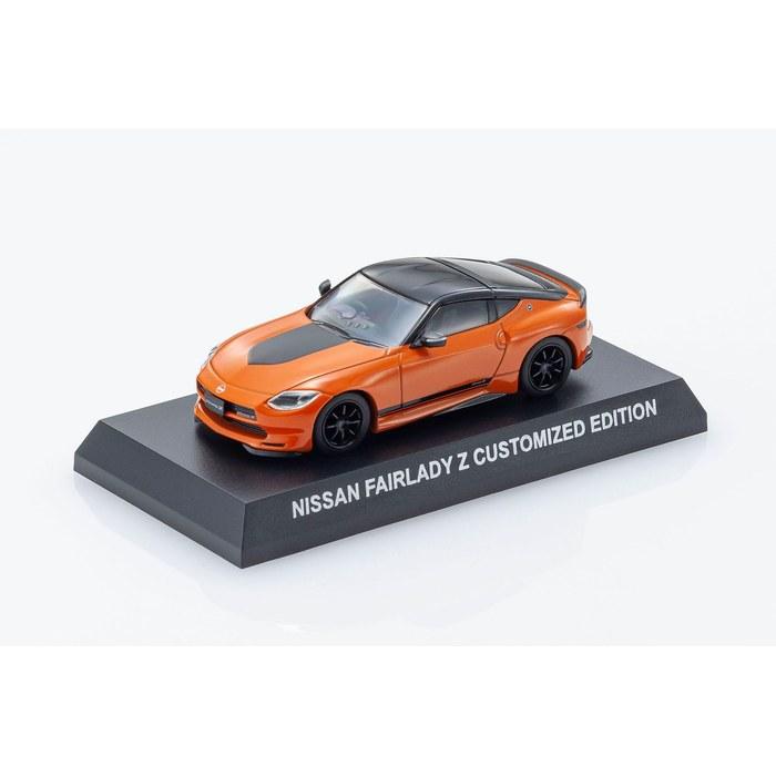 KYOSHO Mini Car & Book No. 15 1/64 Nissan Fairlady Z Customized Orange Finished Multicolor