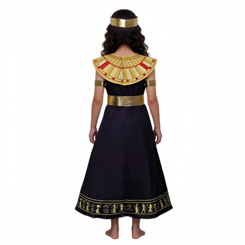 Children's Cleopatra cosplay costume, Queen Princess stage costume, Halloween cosplay jumpsuit