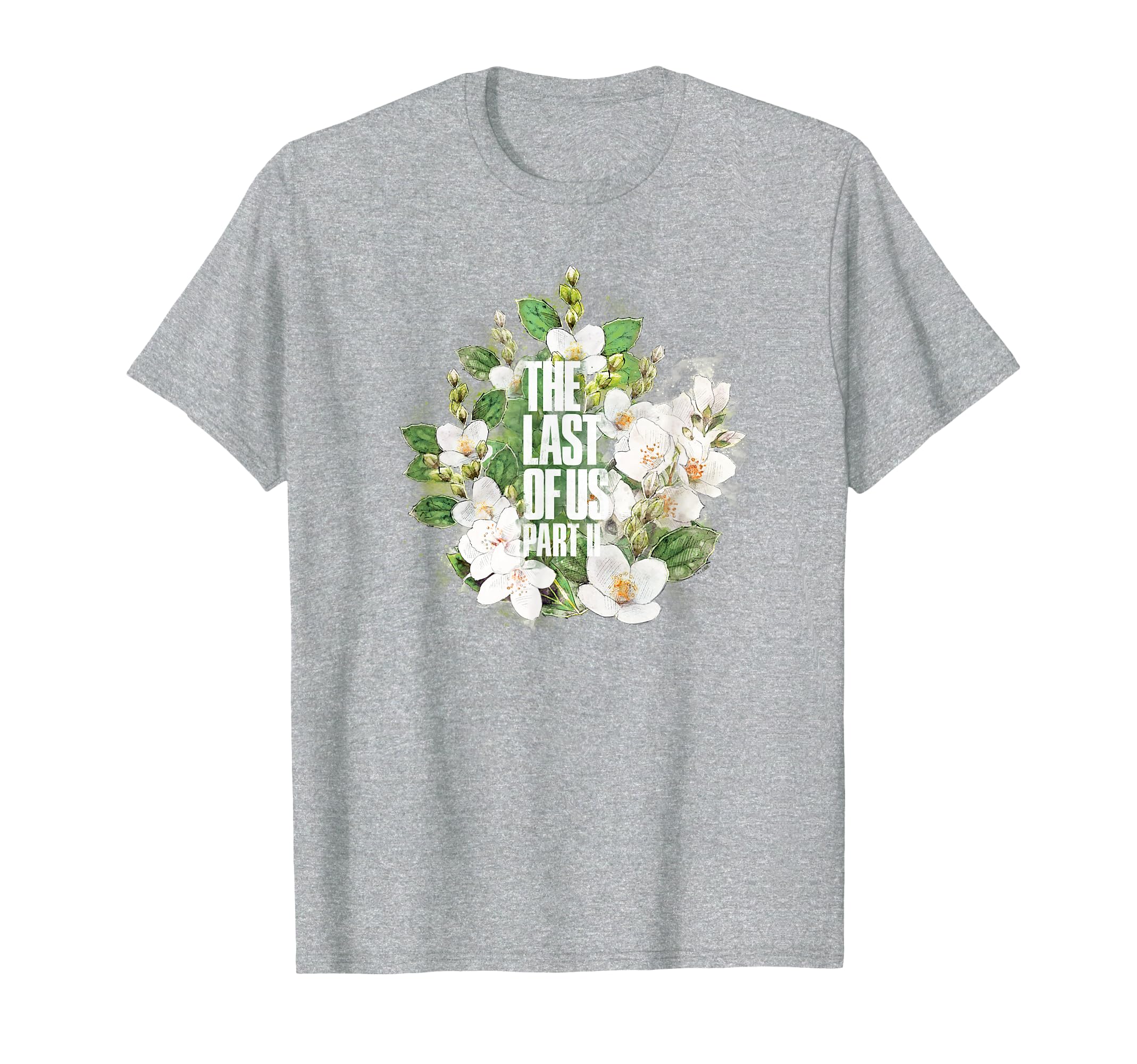 The Last of Us Part II Watercolor Floral Big Chest Logo T-Shirt