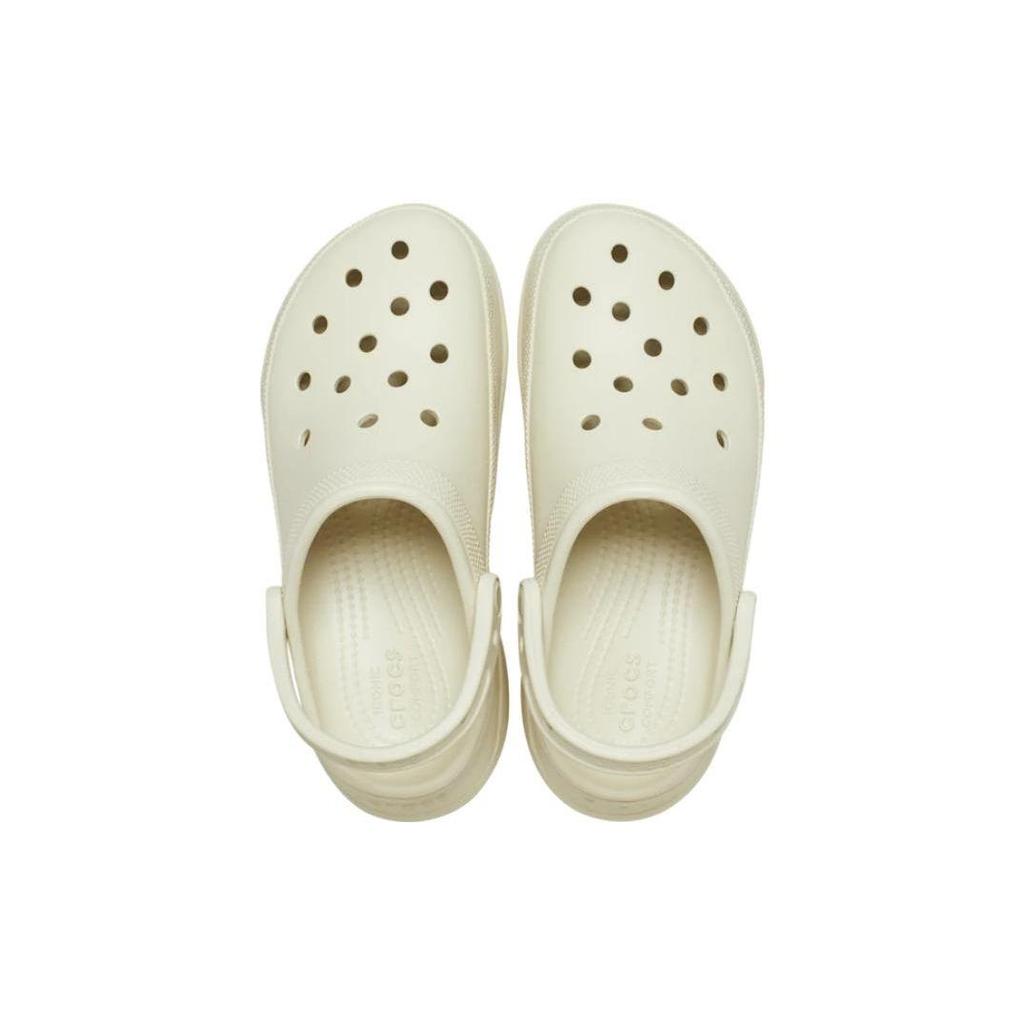 Crocs Women's Classic Bae Clog Bone Lightweight Comfort Slip On 206302-2Y2