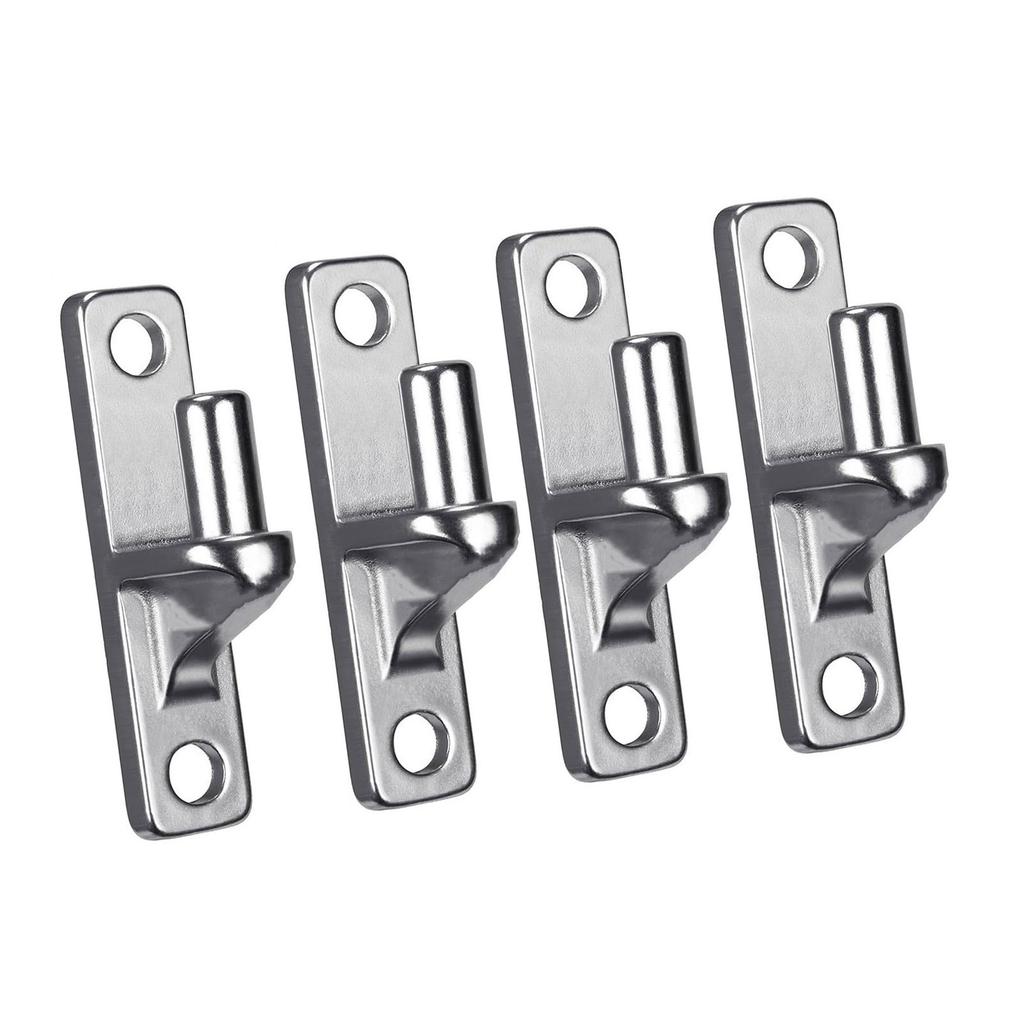 1/2/4 Pack Wall Mount Gate Hinges Portable Wall Plate Hinges for Outdoor Chain Link Fence Gate with 5/8Inch Hinges Pin