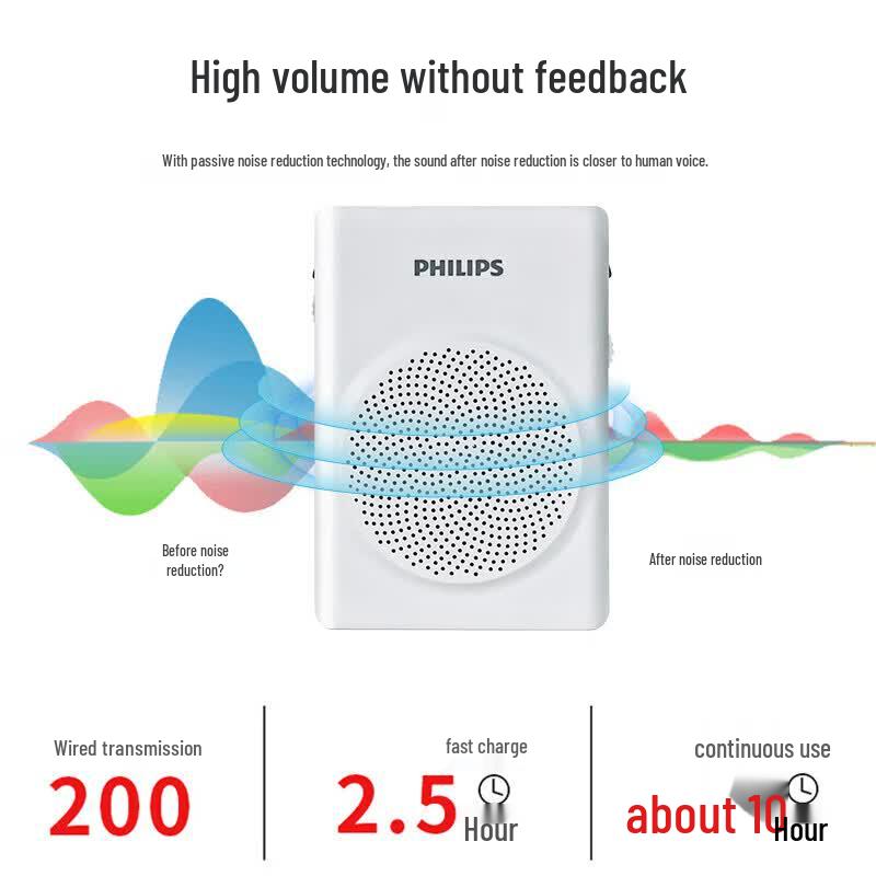 Philips SBM507 Portable Voice Amplifier with Bluetooth (CN Version)