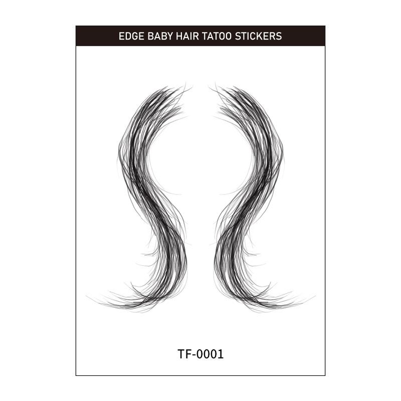 Bangs Sticker Eyebrow Sticker Hair Sticker Hairline Wig Tattoo Sticker Hair Edge Tattoo
