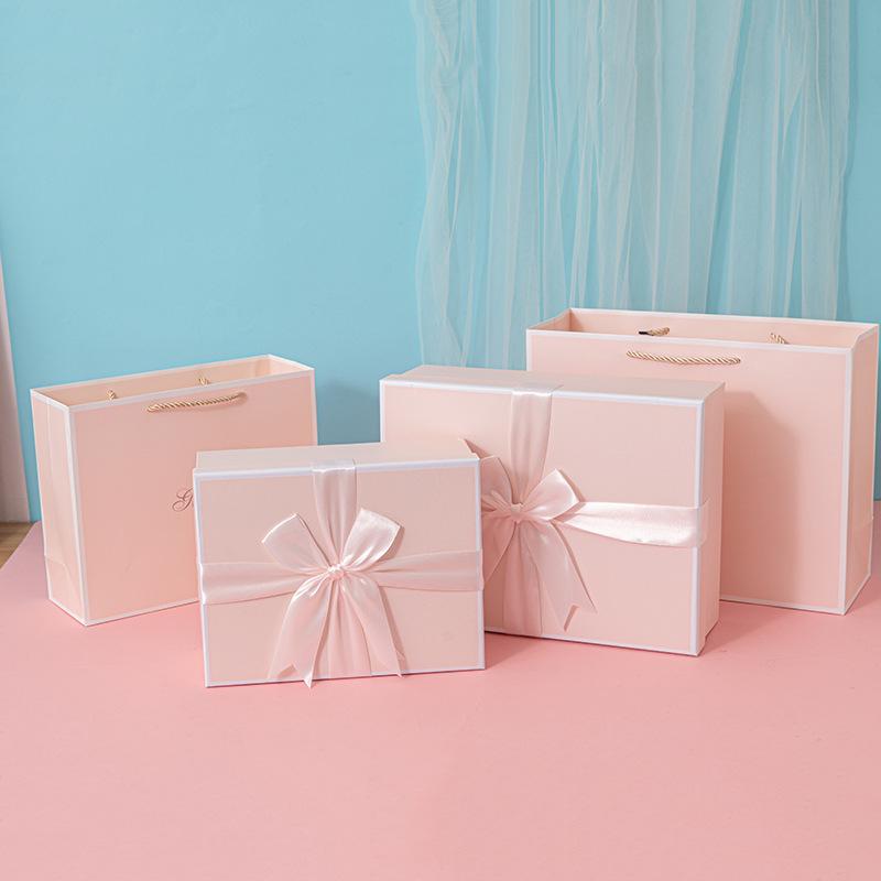 Valentine's Day White Lid & Base Gift Box for Lipstick - Elegant Holiday Packaging