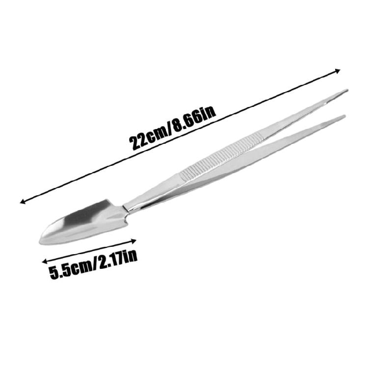 Stainless Steel Root Rake Loosen Soil Bonsai Tree Tweezers with Ergonomic Handle