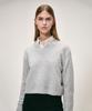 KEI CURRENT Boucle V-Neck Sweater_Light Gray