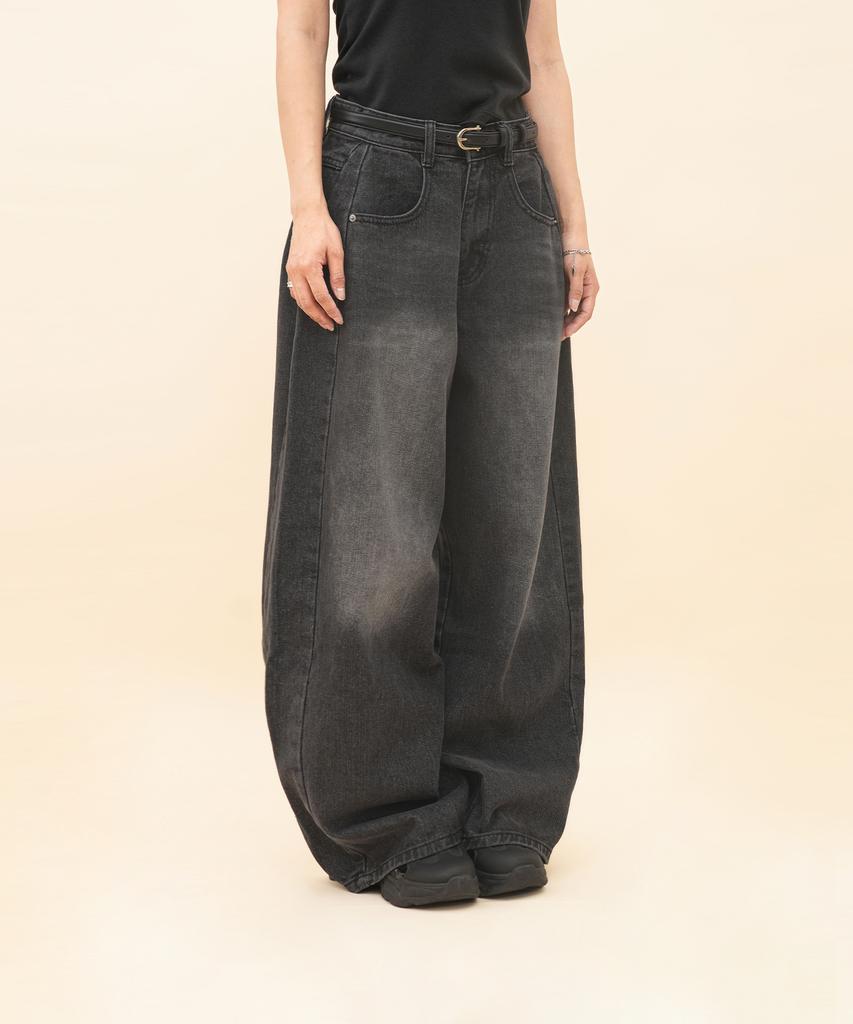 GOLDPERCENT Women'S Washed Side Pintuck Wide Pants (3 Colors, Big Size) (Type A)