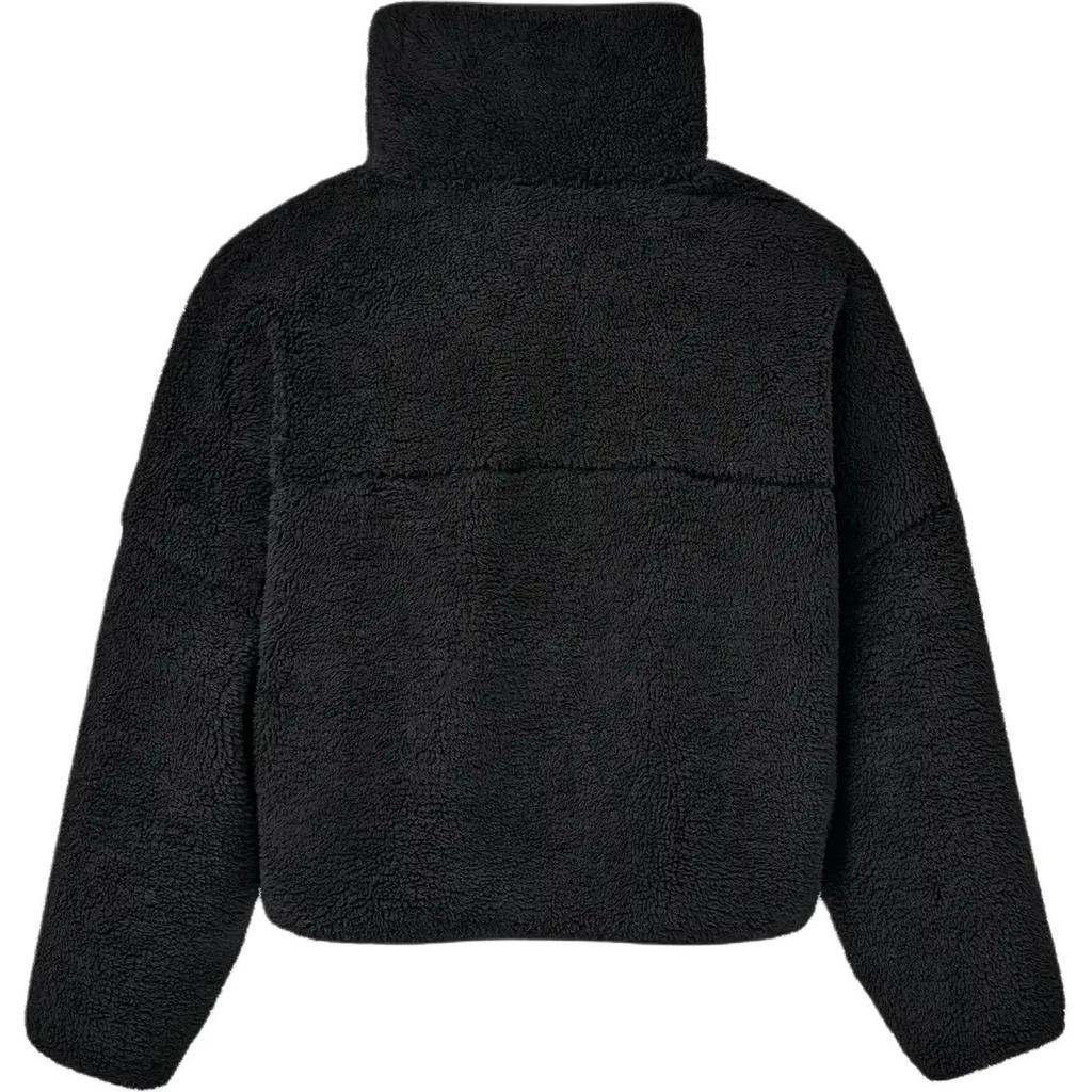 UGG Velvet Jackets Women's Ink Black Stand Collar Moderate (Unisex) Velvet Jackets 1180610 | Ink