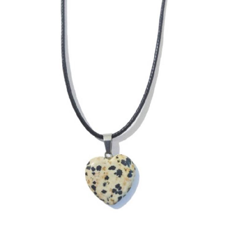 Natural Stone Necklace Wax Rope Necklace Pendant Jewelry Gift for Women Men