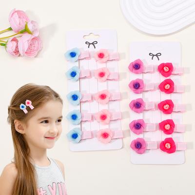 10 sztuk Nowe Solidne Spinki do Włosów z Kamelią Klipsy do Włosów dla Dzieci Modna Ozdoba Głowy Spinka do Włosów Księżniczki Wróżki Modne Akcesoria dla Niemowląt