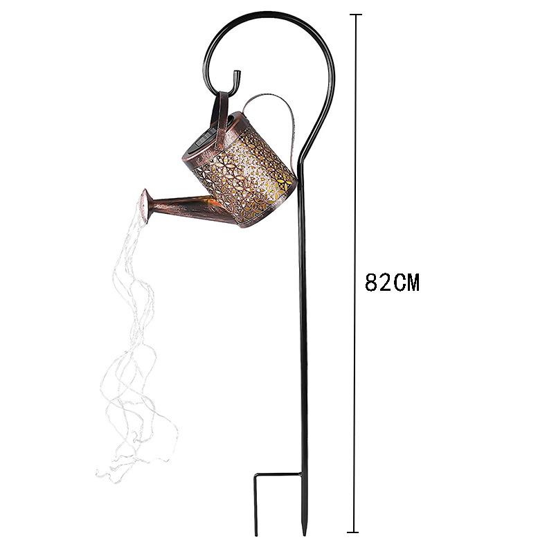 

Садовый светильник в виде кованого чайника на солнечной батарее: Подвесное украшение для двора и газона