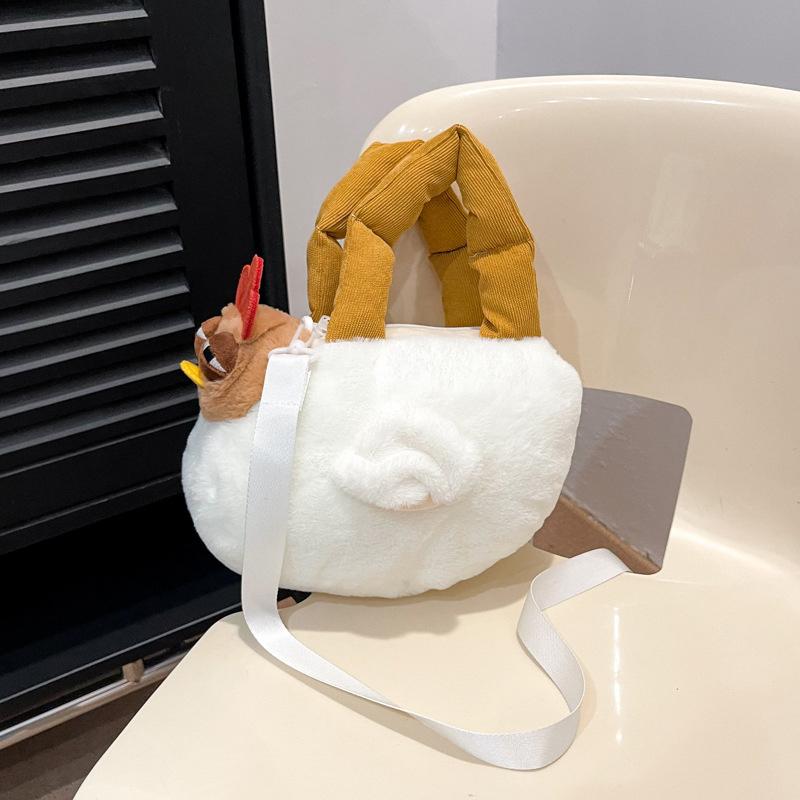 Creative Dozy Chicken Plush Bag Doll Alcoholic Chicken Soft Stuffed Cotton Plush Tote Decorated Home For Birthday Gift To Friend