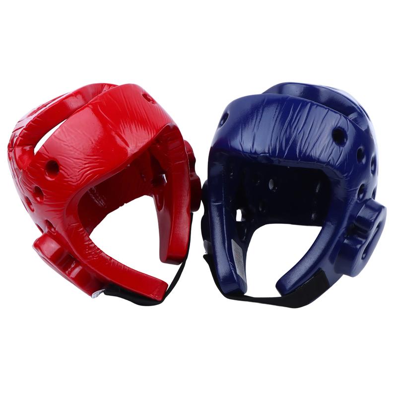 Head Protection Taekwondo Helmet Gear Portable S/M/L Kickboxing Helmet Pu Material One-Time Molding Muay Thai Helmet Fitness