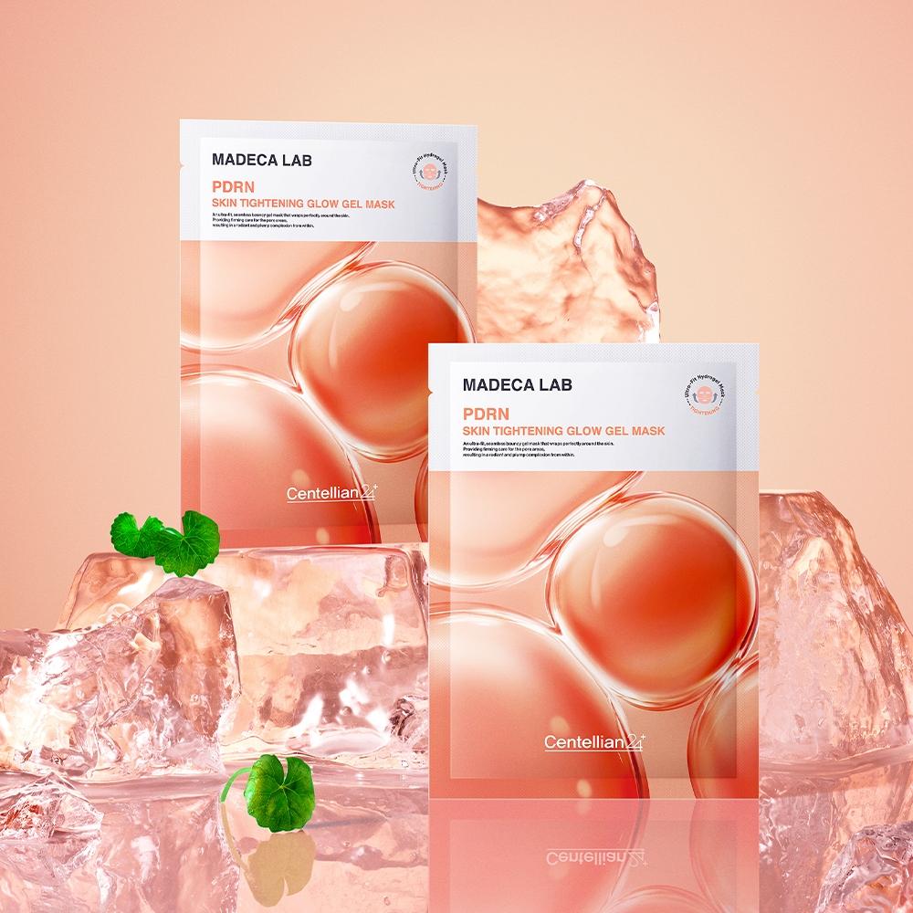 Centellian24 [cheongdam Shoptem] Centellian24 Madeca Lab Pdrn Hautstraffende Glow Gel Maskenpackung 1 Blatt