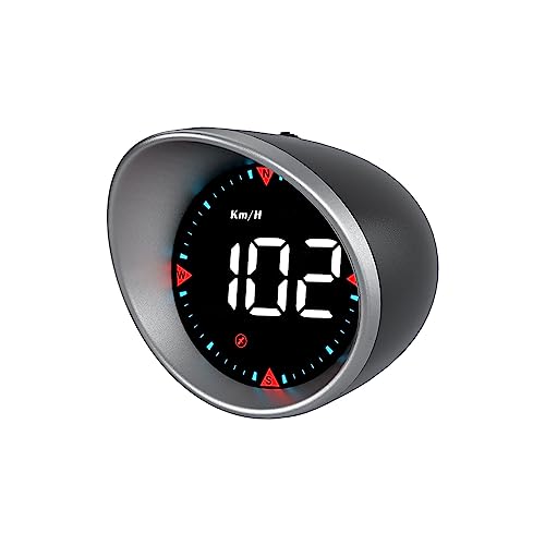 wiiyii GPS Speedometer G5, Car Speedometer with GPS + Beidou Dual-Mode Chip, HUD with Speedometer, Compass, and Fatigue Driving Warning, Compatible wi