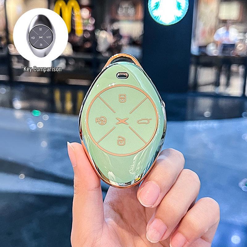 Premium Key Cover & Keychain for Xiaopeng P7, G6, New P7i, P5, G3, G3i, G9 Models