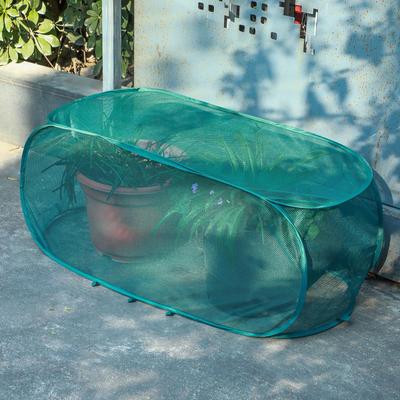 Foldable Plant Protective Netting Raised Bed with Ground Stakes Garden Row Covers Bird Control Plant Cage Vegetable