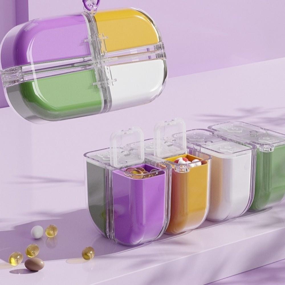 Large Capacity Weekly Pill Container Sealed Storage Pill Storage Box Pill Organizer Travel Use