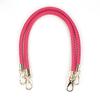 60cm Black PU Leather Woven Bag Handle Strap - Imitation Leather Shoulder Accessory