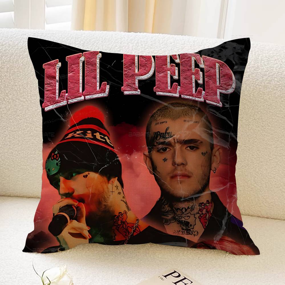 Хоп-рэпер L-Lil P-Peep Наволочка Чехол для диванной подушки Декор для комнаты Домашний подарок для детей 30cmx30cm