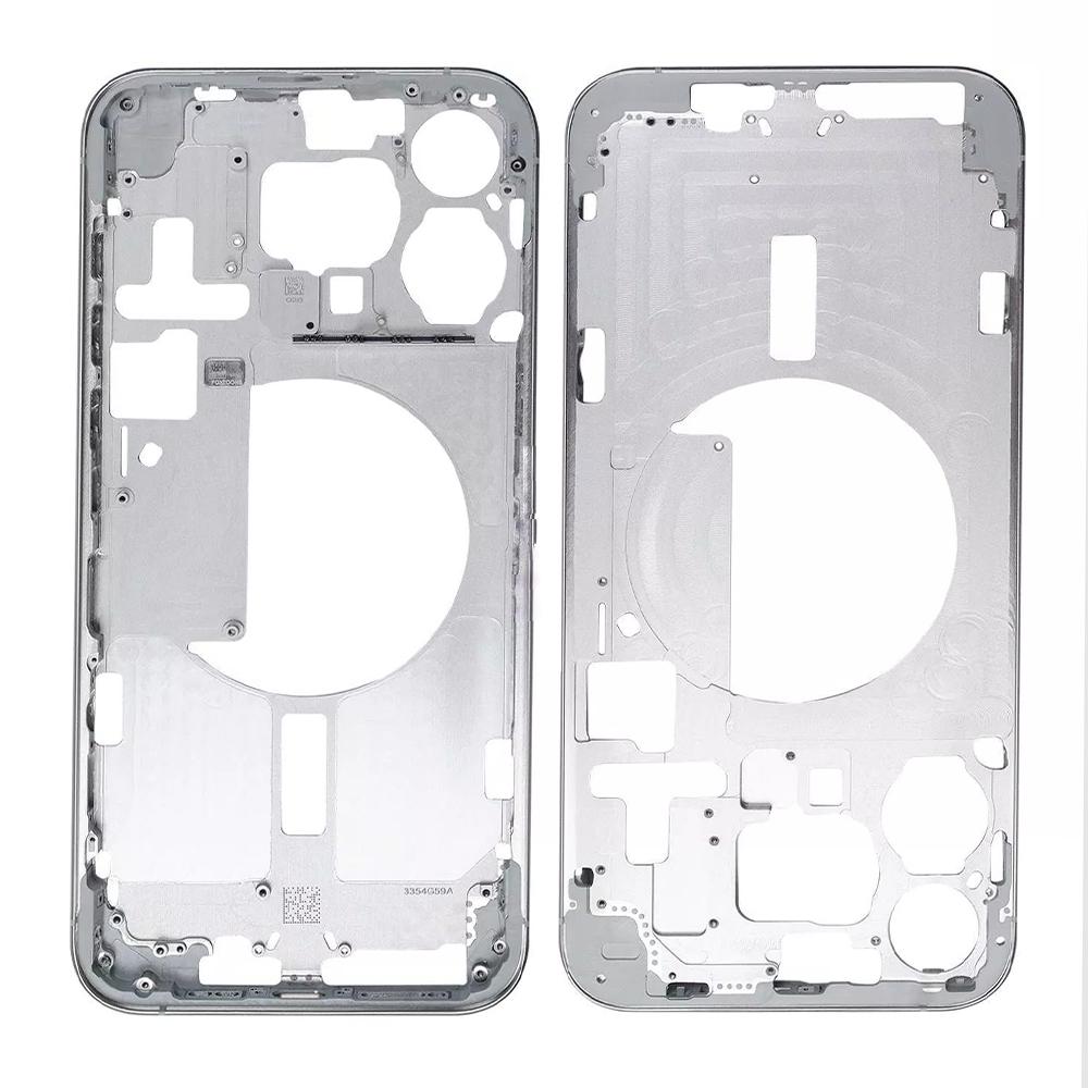 

For iPhone 15 Pro Max Middle Plate Frame Repair Part,EU Version (Without Logo) White