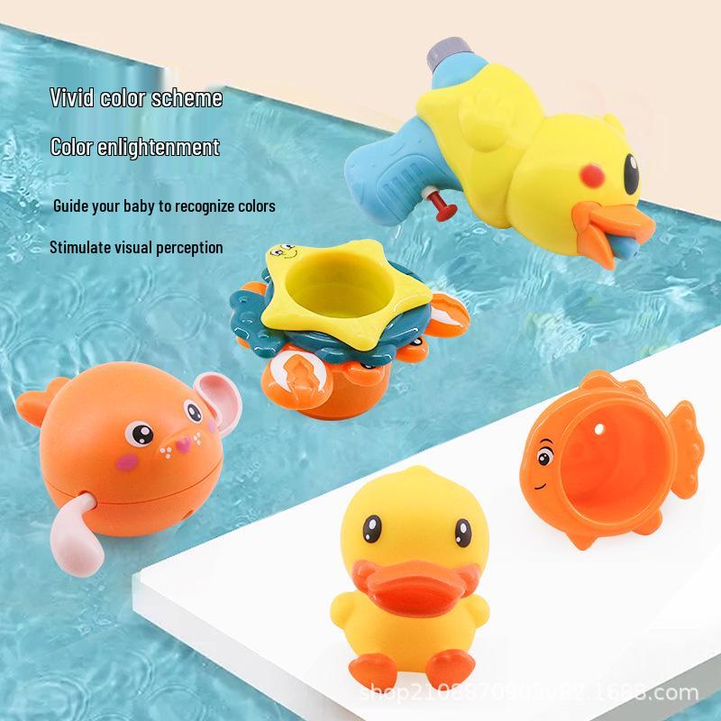 Dinosaur Beach & Bath Toy Set with Trolley Case