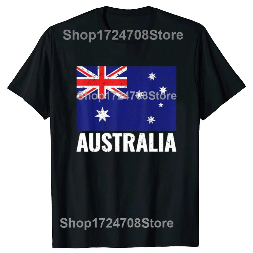 Funny Australia Australian Flag Pride Vintage Gift Tshirt Men Womens Fashion Casual Tshirt 100 Cotton Loose Oversized T Shirt