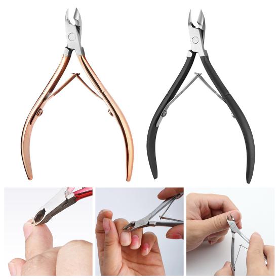 Stainless Steel Cuticle Trimmer Sharp Eagle Beak Nail Clippers for Precise Dead Skin & Hangnail Removal Manicure Pedicure Tool for Salon Home