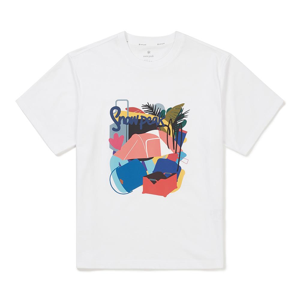 SNOWPEAK [snowpeak X Sung Nak-jin] Graphic Short Sleeve T-shirt White (S24MMFTS86)