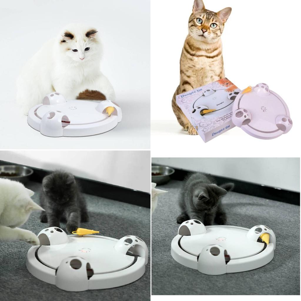 Premium Interactive Cat Toy With Automatic Rotating Mouse For Engaging Playtime