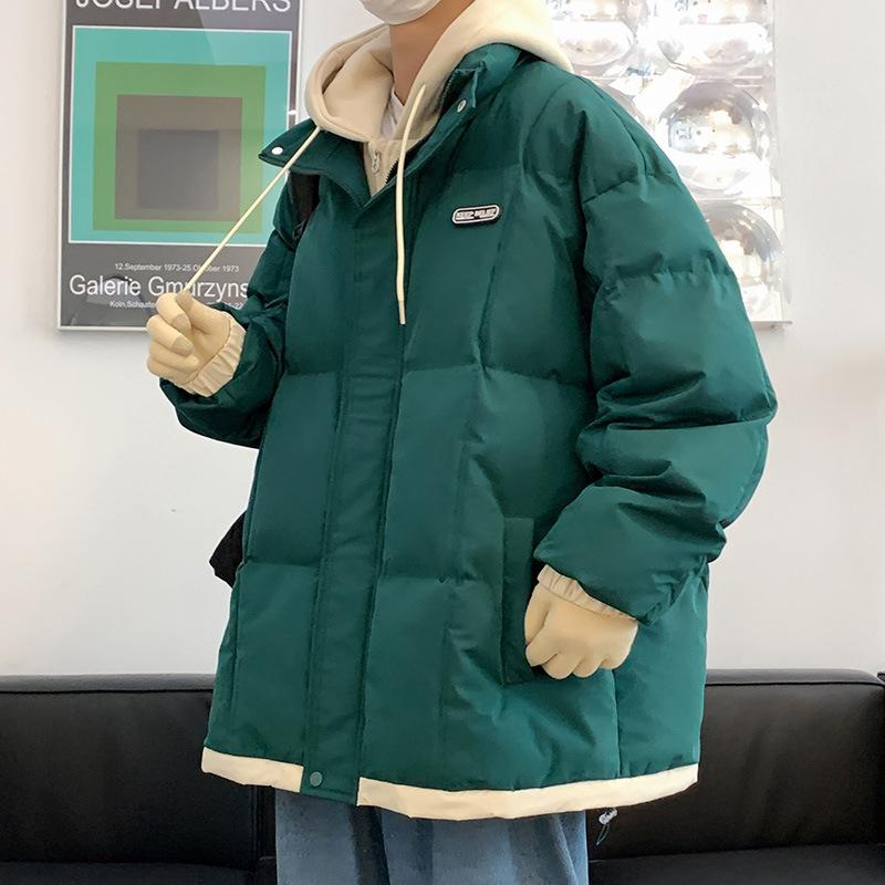 Fake Two-piece Cotton-padded Jacket for Men In Winter, New Thickened and Velvet Cotton-padded Jacket, Men's Down-padded Jacket, Boys' Winter Jacket