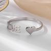 New stainless steel ove love bracelet women's fashion versatile titanium steel open fashion bracelet