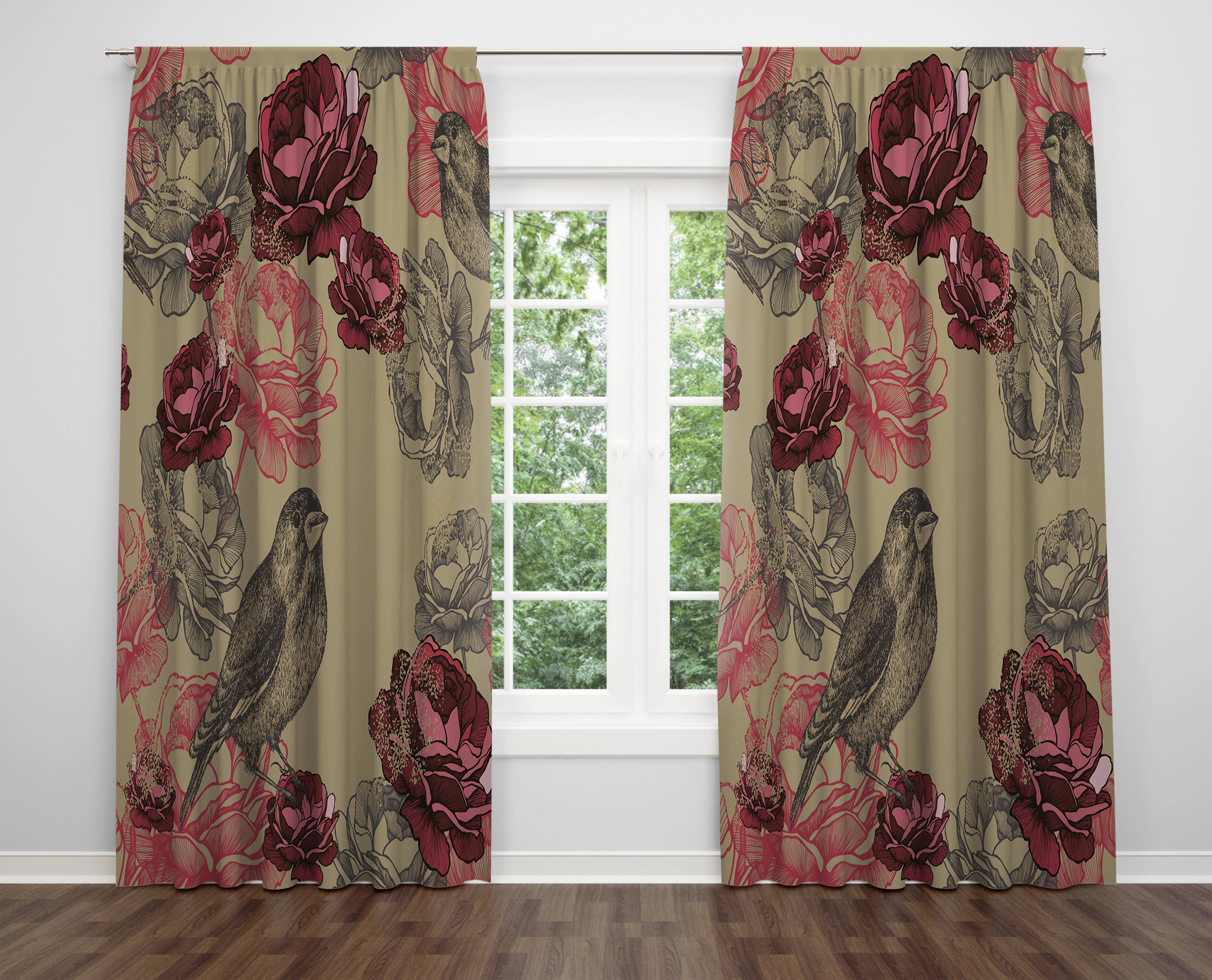 

Декоративний дизайн, високоякісна бавовняна тканина, ви можете вибрати одну або подвійну фіранку з крила 1 piece різнокольоровий