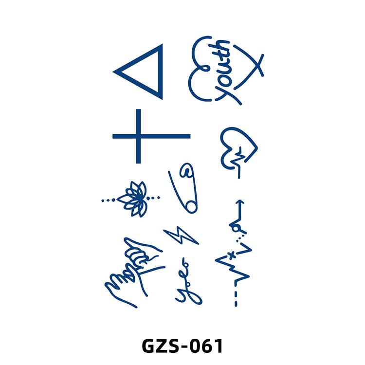 1 Sheets Semi Permanent Tattoos Women's Arm Back Fake Tattoos Waterproof and Long Lasting Plant Juice Tattoos