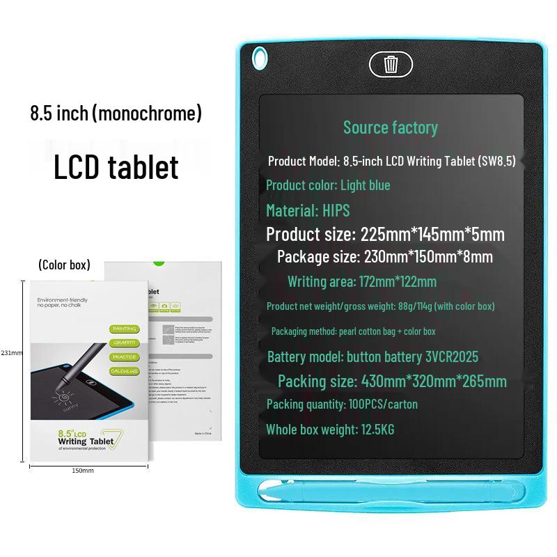 LCD Writing Tablet - 12"/10"/8.5"/4.4" Handwriting & Drawing Board for Kids