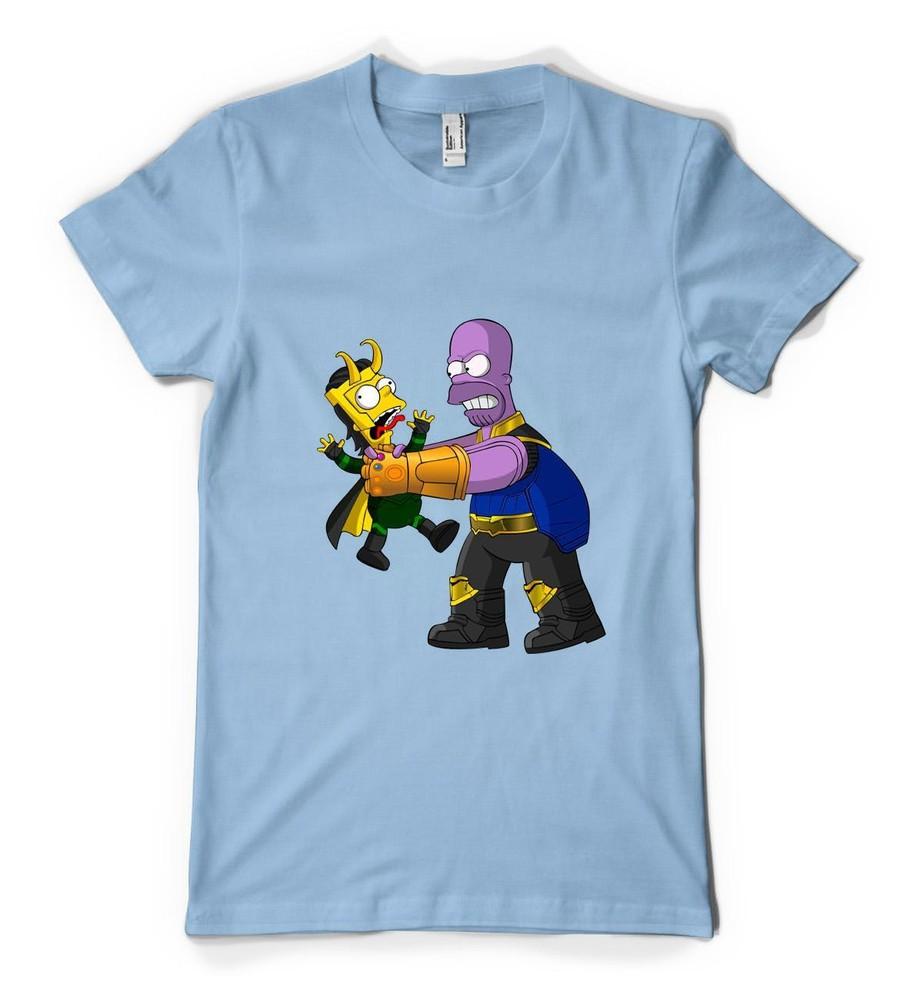 

Avenger Bart Homer Thanos Loki Mashup Personalised Adult And Kids T Shirt M