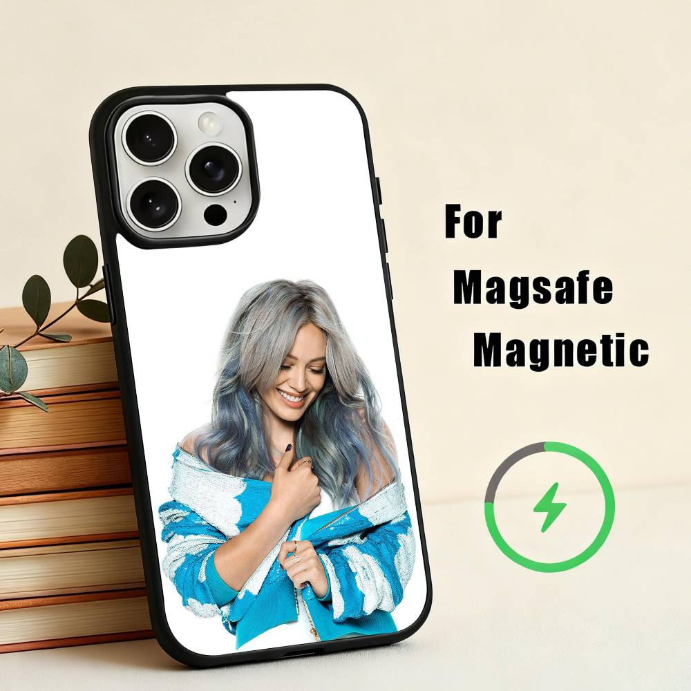 

B-Breathe Out H-Hilary Ann D-Duff Phone Case For iPhone17,16,15,14,13,12,11 Plus,Pro Max Magnetic For Magsafe Wireless Charging iPhone12PROMAX